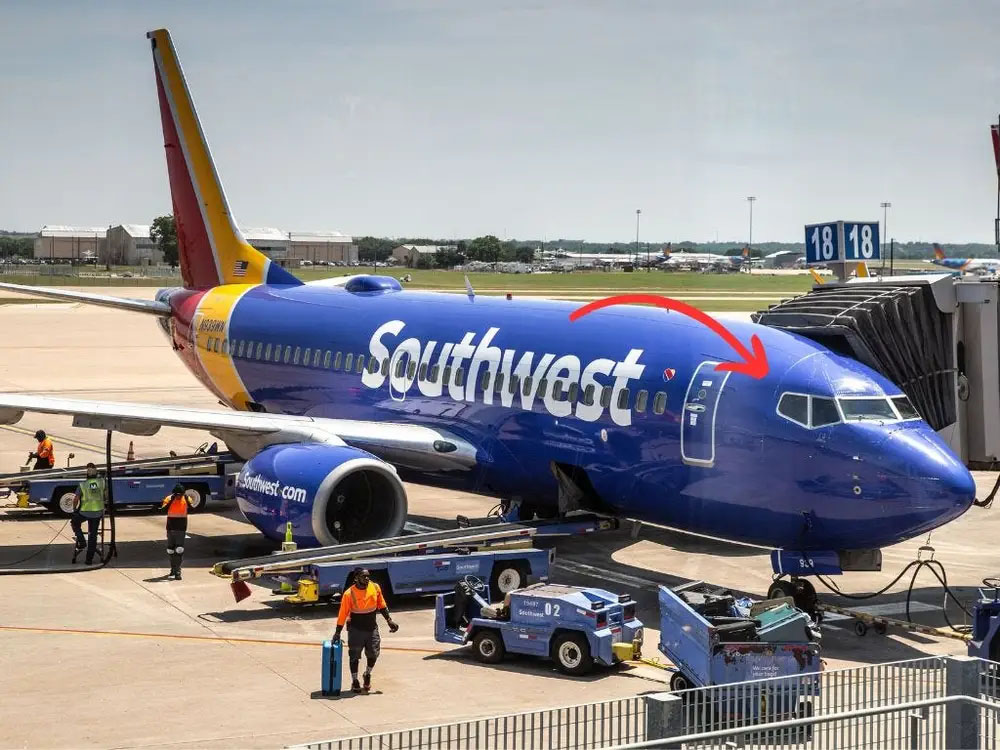 A Southwest pilot crept in through the plane's window subsequent to being kept out of the cockpit before departure
