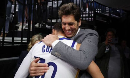 Bob Myers, the Warriors' president and general manager, resigns.